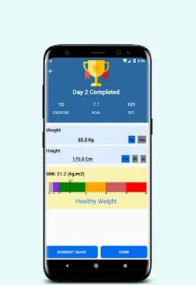 Home Workout - No Equipment - Lose Weight Trainer android App screenshot 0