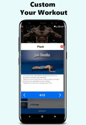 Home Workout - No Equipment - Lose Weight Trainer android App screenshot 5